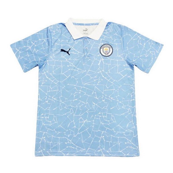 Polo Manchester City 20/21 Blu Bianco